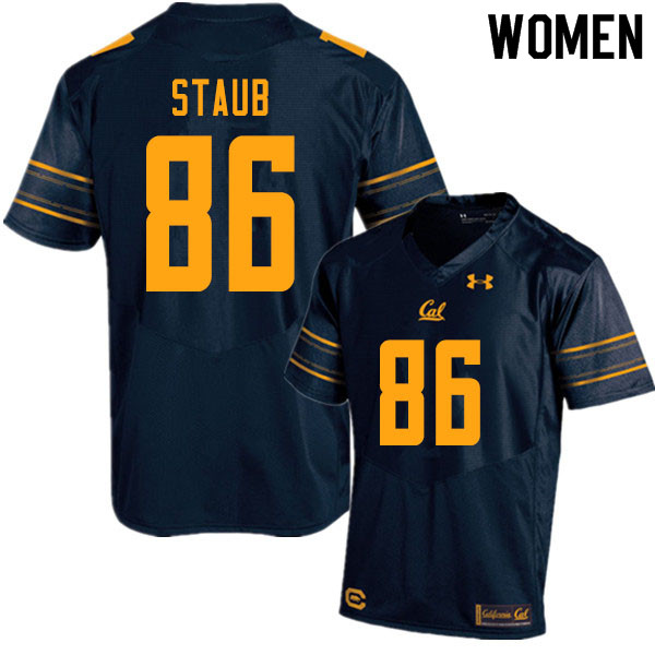 Women #86 Jared Staub Cal Bears UA College Football Jerseys Sale-Navy